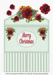Red Rose Christmas  Money/Voucher/Gift Wallet/Pocket/Envelope