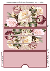 Ladies Floral Rose wallet/pocket/envelope for vouchers/money or gift cards