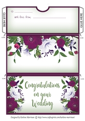 Pretty Rose Money/Gift/Voucher Wallet/Pocket/Envelope