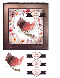 Little Birdie Told Me Card Topper