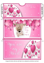 I Love you Beary Much money/voucher/gift card wallet/pocket/envelope