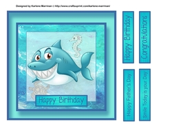 Toothy Shark Card Topper