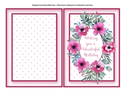 Circle of Flowers Card