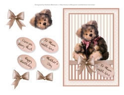 Love you Beary Much Card Topper