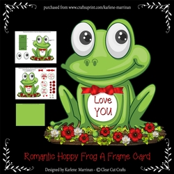 Love You Hoppy Frog Card