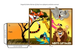 Happy Birthday in the Wild Money/Voucher Wallet/Pocket/Envelope