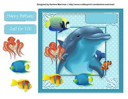 A Day in the Sea Card Topper