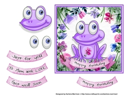 Frogs are Lovable Card Topper