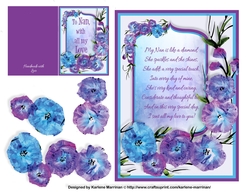 Beautiful Nanna Card Topper plus Gift Card