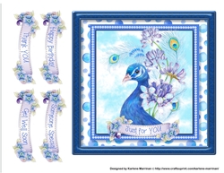 Peacock Beauty Card Topper