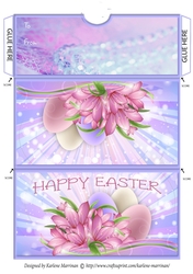 Floral Easter Money/Voucher Wallet/Pocket/Envelope