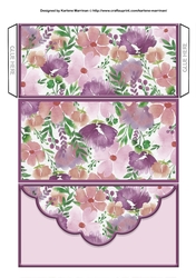 Flowers Galore Voucher/Money Wallet/Pocket Envelope - Rose