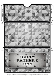 Male Metal Voucher/Money Wallet/Pocket Envelope - Fathers Day