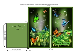 Jungle Series - Butterflies Voucher/Money Wallet/Pocket Envelope