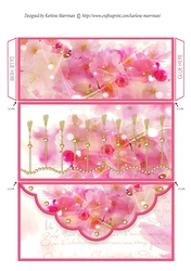 Gold Ball Scalloped Voucher/Money/ Wallet/Pocket