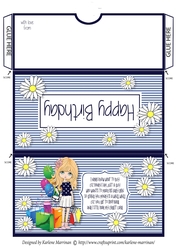 Shopping Girl Voucher/Money/ Wallet/Pocket