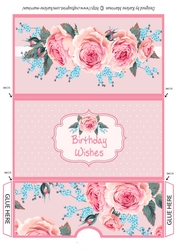 Spring Bloom Gift Voucher/Money Wallet/Pocket - Birthday Wishes