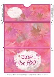 Leafy Gift Voucher/Money Wallet/Pocket -  Just for You