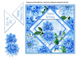 Bright & Blue Card front