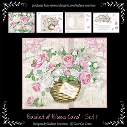 Beauty Bloom Basket 3D Card - Set 1