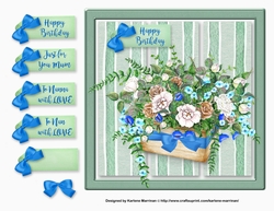 Spring is in the Box Card Topper