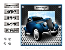 Car Series - Card Topper - Vintage 1