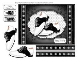 Dancing Shoes Male Card Topper
