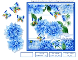 Butterfly & Blooms Card Topper - Card 1