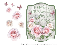 Wooden Plaque Mothers Day Card Topper