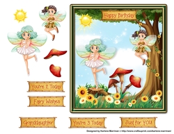 Fairies in the Forest Card Topper