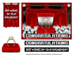 Rich in Red Engagement Card