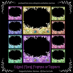 Flower Edge Frames, Toppers or Inserts