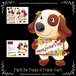 Patch the Puppy 3D A Frame Card