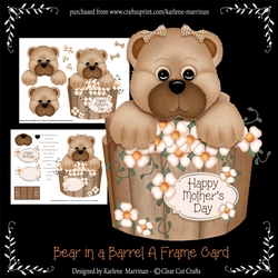 Teddy Bear Bearly Beautiful Card Topper, Inner, Verse & More