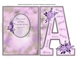 A is for all the things you are Card topper and Inner