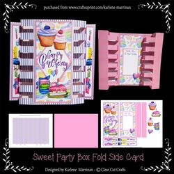 Cookies and Cakes Box Fold Card