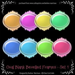 Decorative Edge Oval Frames - Set 1
