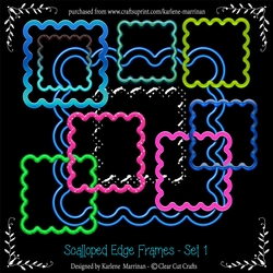 Decorative Edge Square Frames - Set 1