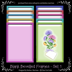 Blank Bevelled Rectangle Frames
