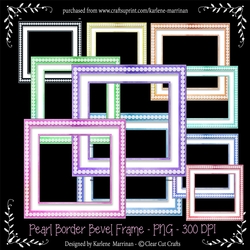 Square Frames -Pearl Border