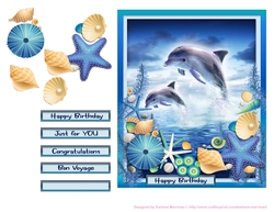 Dolphin at Sea Card Topper