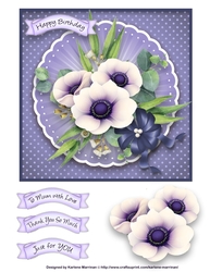 Purple Doiley Card Topper