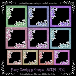 Posy Overhang Square Frames - 10 Colours