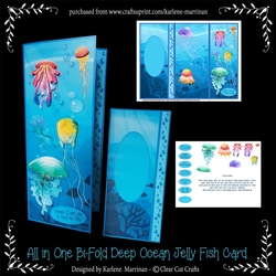 All In One Deep Ocean Jelly Fish Card