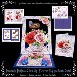 Forever Framed Easel Card - Bouquets Baskets & Brunch
