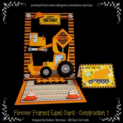 Forever Framed Easel Card - Construction 1