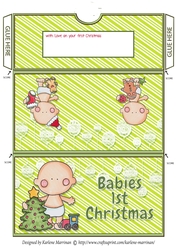 Babies 1st Christmas Money/Gift/Voucher Wallet/Pocket or Envelope