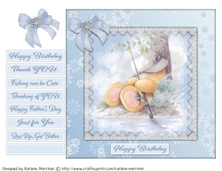 Teddy Bear at Rest Card Topper