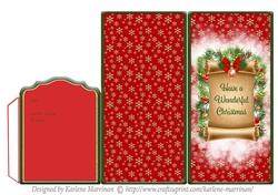 Have a Wonderful Christmas Wallet/Pocket for Vouchers/Gifts & Money