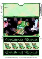 Christmas Bonus Stocking, Pocket/Wallet/Envelope for Gift Vouchers & Money